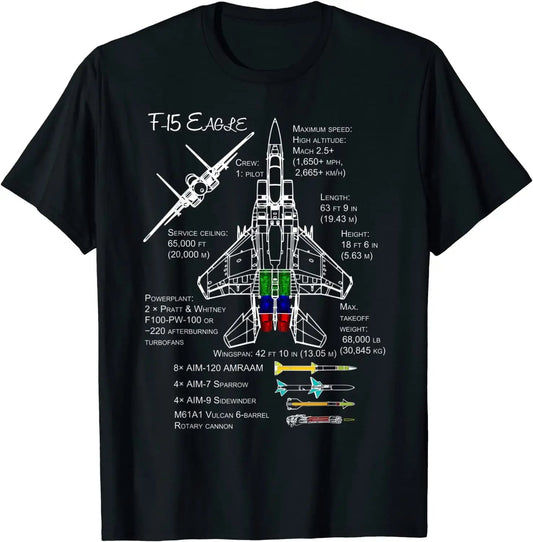 F-15 Eagle Specs - T-Shirt